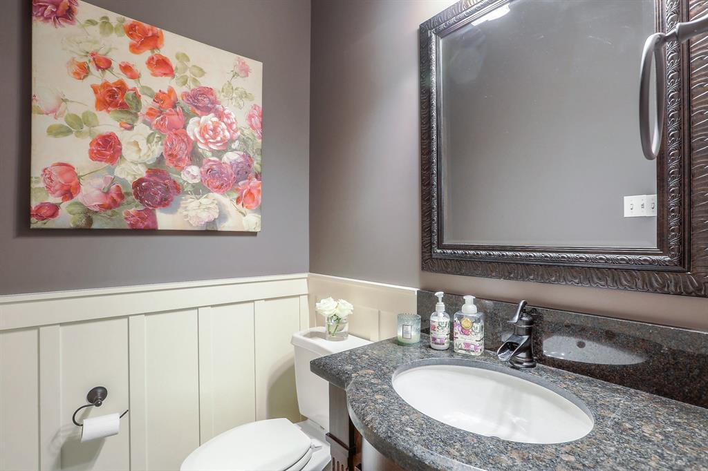 Powder room on the second floor
