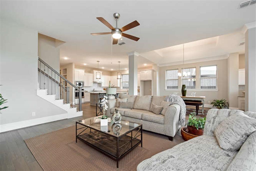 3715 Robinson Court Iowa Colony, Texas NEW DAVID WEEKLEY HOME! Gorgeous lake view from your outdoor living space! This 4 bedroom, 3.5 bathroom Darby is a decorator’s delight with windows sprawling throughout this beautifully designed home. The dramatic foyer presents a grand first impression. This grandeur extends to the open study, which will display your personal style. The open floor plan permits a wide range of personality while keeping the relaxed feeling of a family space. The broad kitchen island makes family breakfasts and dinner parties equally convenient. Each of the deluxe bedrooms are built with abundance in mind. The master bedroom is the greatest luxury, with its refined bathroom and deluxe walk in closet. Also a large bonus room with it's own half bathroom. Contact our Sales office if you would like to see the incredible design possibilities in this amazing one and a half story new home. Model home open, daily. 10102 Hooke Drive, Iowa Colony, TX 77583..