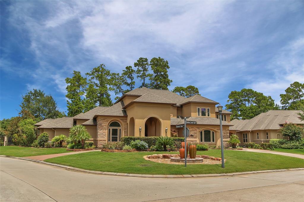 16518 Marble Creek Falls Court Spring, Texas OPEN HOUSE SATURDAY AUGUST 10th. 2PM-4PM
Wow! rare one of a kind home! 5 bedroom 5 full baths with bathroom in every room, plus guest 1/2bath upstairs and downstairs. 3 bedrooms down! Insane master bathroom his and her separate toilets, soaker tub, large walk in shower with dual shower heads, his and her closets. Gourmet kitchen with 48 inch range, built in fridge. lots of cabinets. walk in wine room, office with beautiful built in, gorgeous swimming pool with spa, outdoor kitchen,
upstairs hardwoods with 2 bedrooms, game room and media room.
