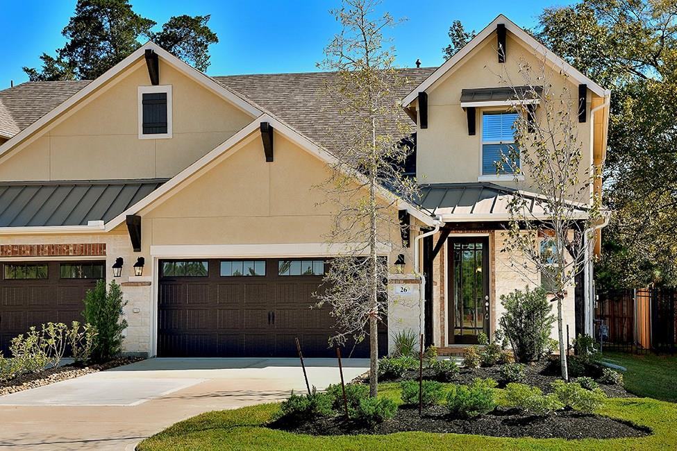 26 ANCESTRY STONE The Woodlands, Texas Lovely Beazer Home town home! REFRIGERATOR, WASHER AND DRYER INCLUDED! Includes open kitchen with stainless appliances, island and granite counter tops looking into spacious living room. Wood and tile floors throughout, master down, separate shower and bath. Nice sized game room up, two secondary bedrooms share full bath with double sinks. Covered patio in rear with cozy yard! Walking distance to May Valley Park & Splash Pad. Nearby community pool just down the street.