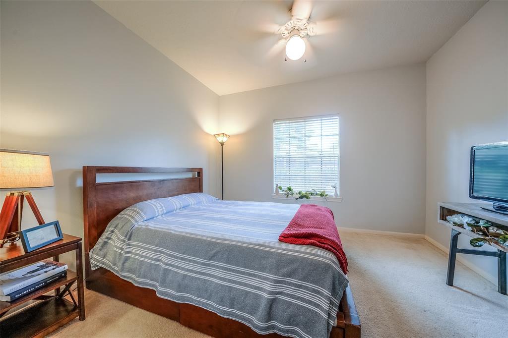 Fourth bedroom is large and bright.
