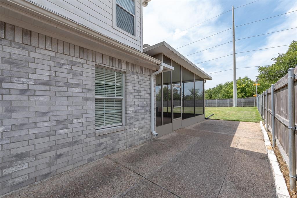 With conveniently paved sidewalks that run the length of both sides of the house, this home provides two perfect paths to backyard "party goers," especially on rainy days.
