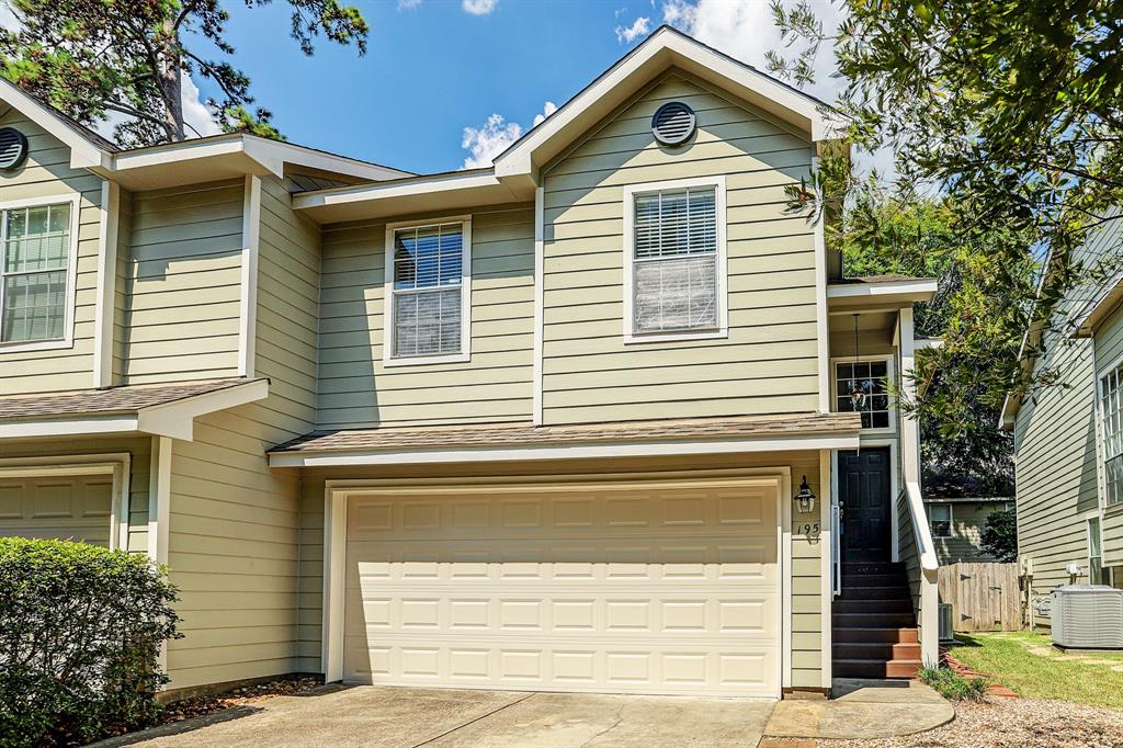 195 S Walden Elms Circle The Woodlands, Texas Beautiful FULLY FUNRNISHED townhouse in desirable Village of Alden Bridge. Home offers a great flow and lots of natural light. Maintained in IMMACULATE condition and thoughtfully furnished to brew your morning coffee to making fabulous dinners. High quality wood, bamboo, and tile flooring throughout main areas. Fresh paint, brand new mattresses in all bedrooms, new living room sofa, love seat, and smart TV in living room. Zoned to highly acclaimed schools in The Woodlands and minutes to grocery, dining, and entertainment!