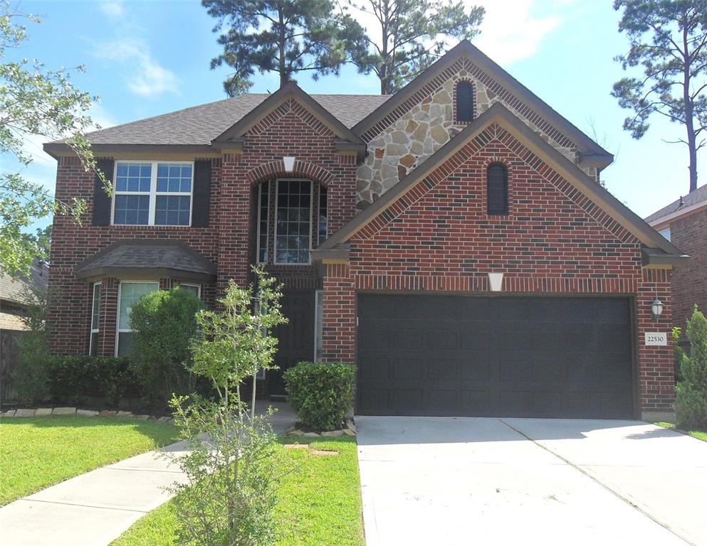 22530 Cutter Mill Drive Drive Spring, Texas Cozy 2 story home with 4 bedrooms, master down located in a fairly new subdivision Sawmill Ranch. Located in proximity to the Woodlands near Exxon, open kitchen with granite countertop; sprinkler system installed and remote control garage door with key pad; Exemplary Klein ISD School District; near major highways and shopping