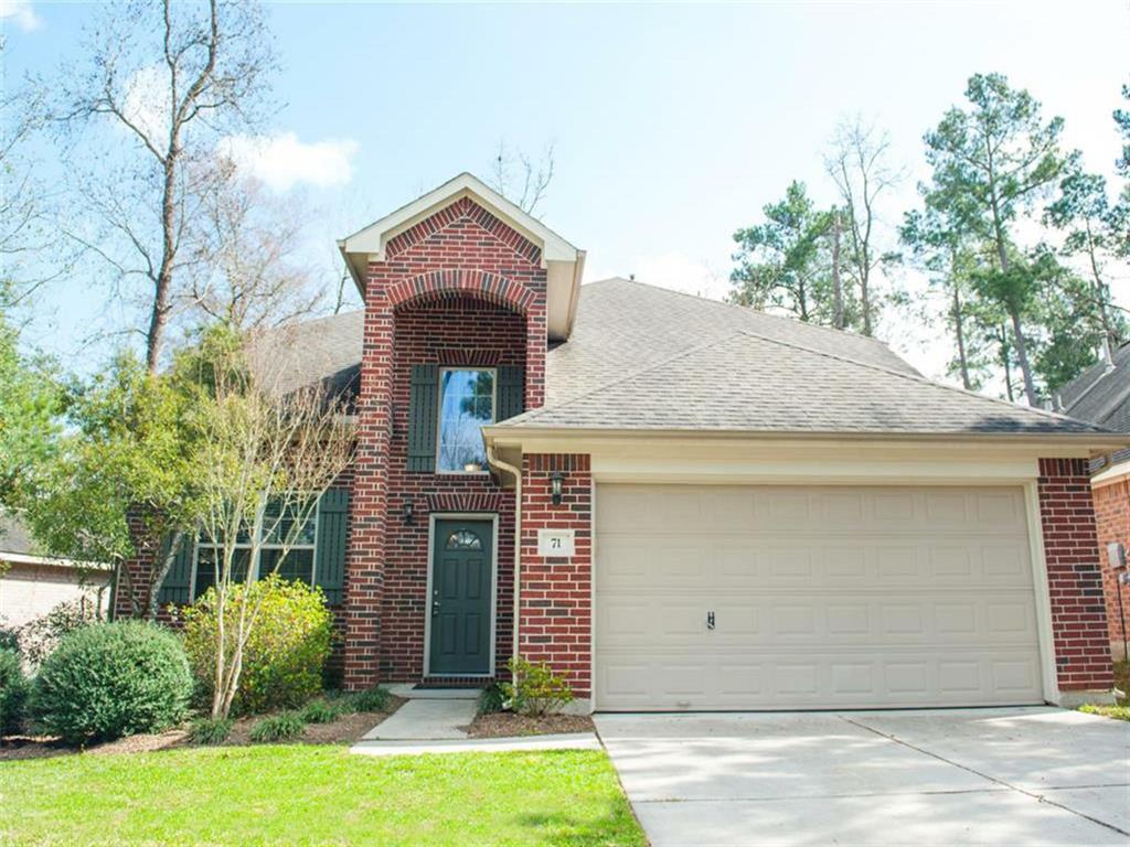 71 N Star Ridge Circle The Woodlands, Texas Beautiful 4 Bedroom 2.5 bath home in The Woodland's Prestigious Sterling Ridge! Kitchen is a chef's dream! 42 inch cabinets, gorgeous tile back splash, gas cooking and plenty of cabinet space! Master Suite is downstairs and boasts a garden tub, perfect for soaking away the stress of the day and a stand alone shower to prepare you for your day. Upstairs you will find 3 additional bedrooms and a large bonus room. Enjoy your morning cup of coffee while sitting under your covered back porch and enjoying your lovely shaded back yard! Hurry! Make your appointment for a private showing today!