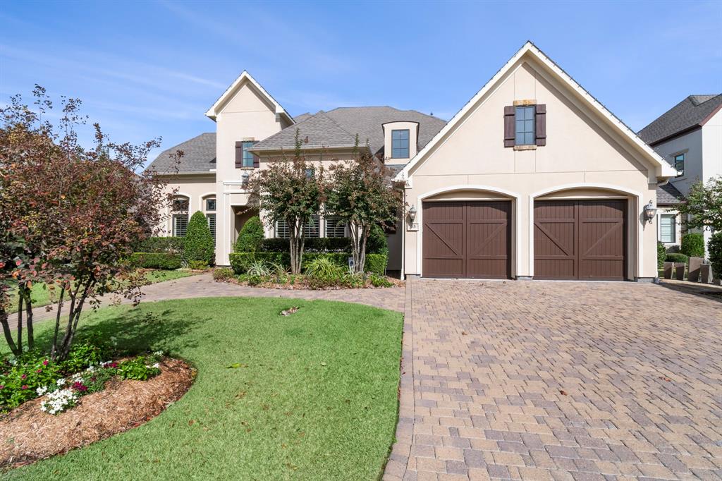53 Pine Brook Court Shenandoah, Texas Welcome home!!! This gorgeous 1.5 story Frankel built home is in the gated community of Parkgate. With soaring ceilings, 4 bedrooms and 4.5 bathrooms, a kitchen featuring Viking appliances that would make you the envy of any chef, and a backyard oasis to help you leave your worries behind. You will find your master suite on the first floor with a stunning bathroom boasting a soaking tub, a separate shower, two vanities, and an enormous closet. Two additional bedrooms downstairs include their own full bathrooms. An exquisite stairway leads to a large media or game room, an additional bedroom space, and another full bathroom. The back yard has landscaping providing privacy for lounging around the sparkling pool or while entertaining guests under the covered patio. Parkgate is only minutes from endless amenities, including shopping, restaurants, and medical care.