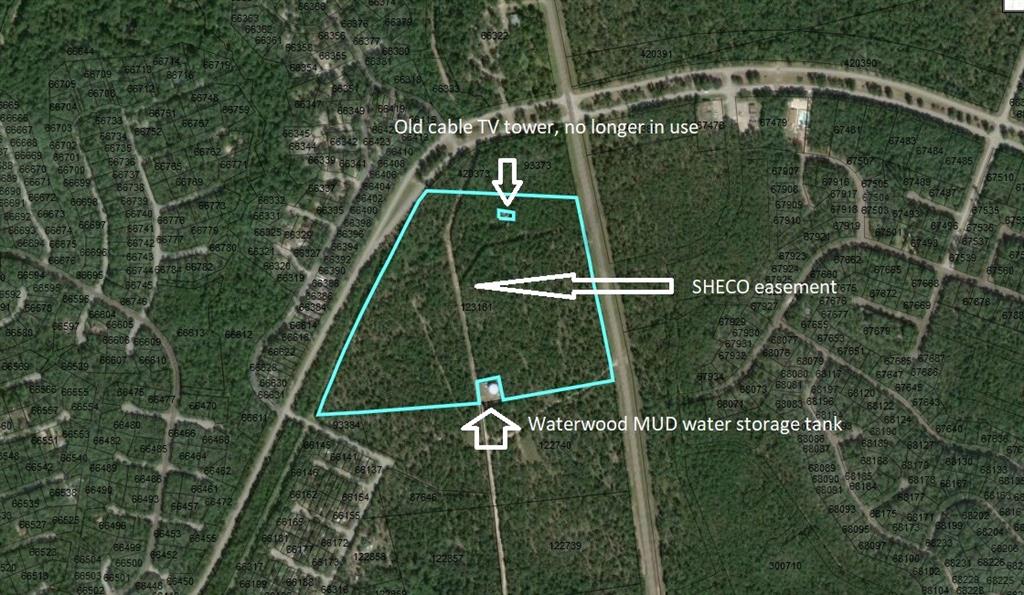 TBD Fm 980 Point Blank, Texas This beautiful wooded acreage bordering FM 980 is only a couple of miles from Lake Livingston and Waterwood National Golf Course. Minimal restrictions and lots of privacy with plenty of room for your dream home or ranchette. This property is the remaining tract of a 36+/- acres. Survey shows acreage to be 13.273. Please note, in the photo section, the survey shows specifically which tract is for sale. Utility easements are on the south and west sides of property. Gate is locked but used by the Waterwood MUD to access their storage tank on the southwest corner of the property. Please do NOT view property without notifying broker as there are occasionally hunters on the property.