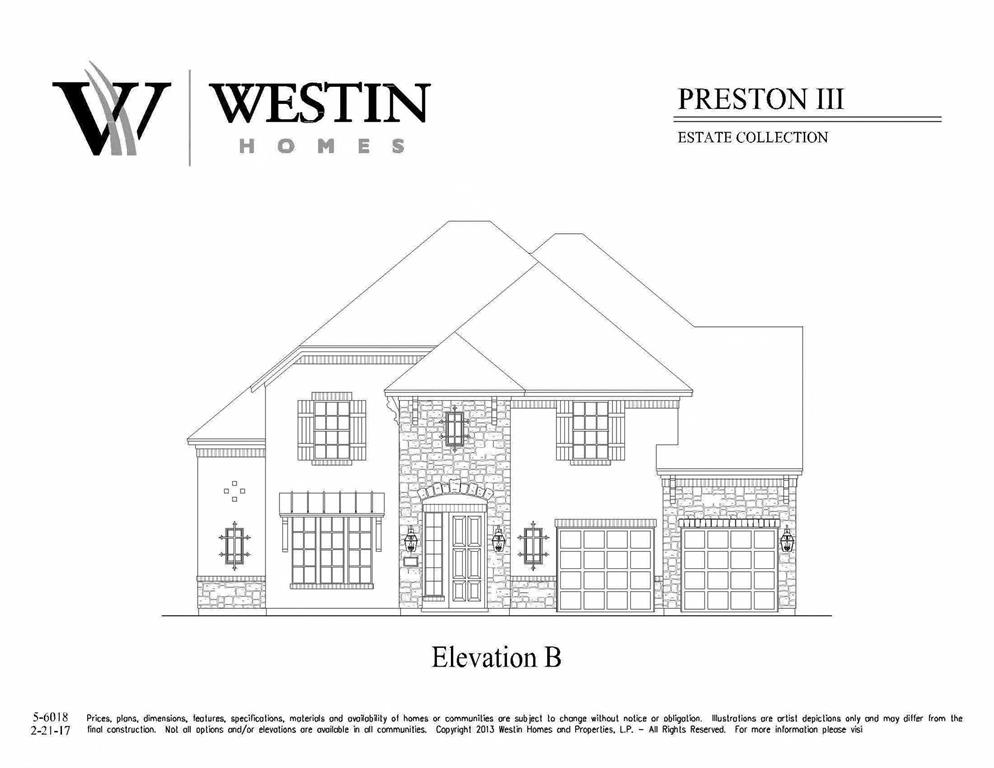 Westin Homes Preston Iii Floor Plan Floorplans click