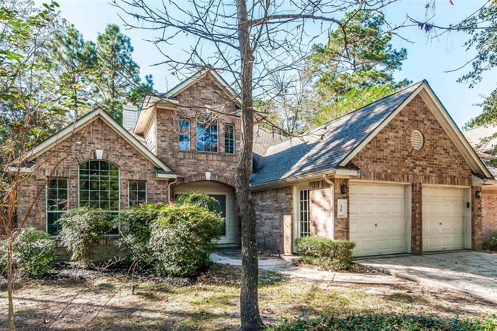 58 Windbluff Court The Woodlands, Texas Like all our homes, this one features: a comfortable layout with good-sized bedrooms and bathrooms, a great kitchen with plenty of counter and cabinet space, garage and a spacious yard.