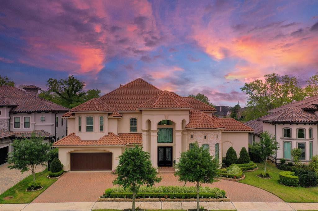 For sale in Texas, a stately Mediterranean luxury home with Louis