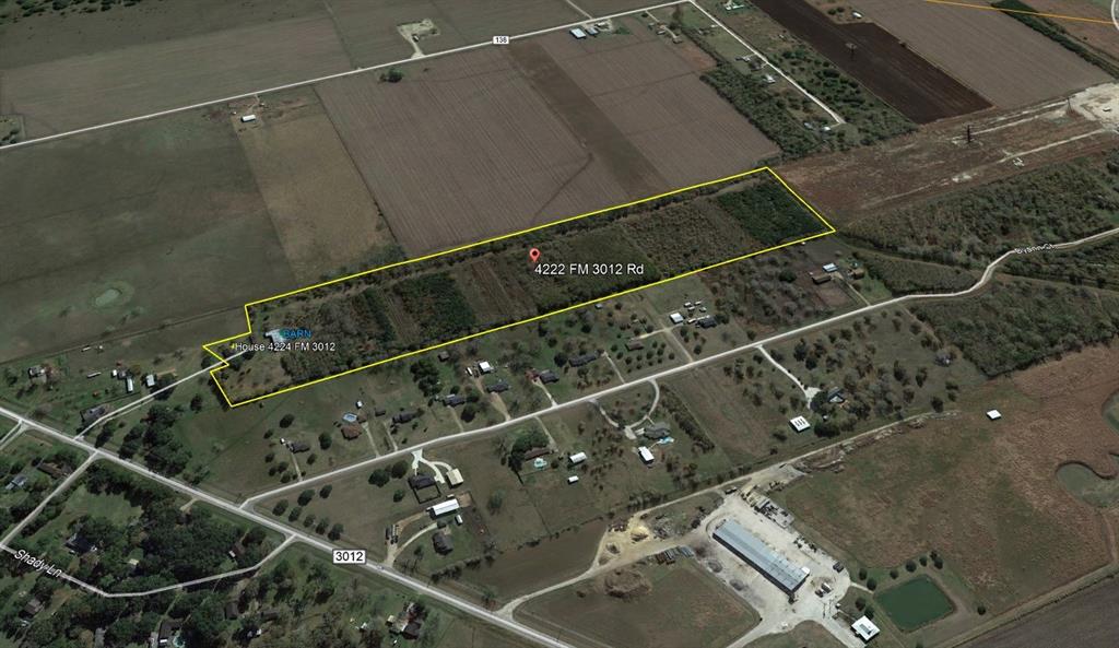 4224 Fm 3012 Road Wharton, Texas So many possibilities with this property!!!!! The house is 2 bedroom 1 bath, needs work but has potential. HUGE Barn in back with 2 wells on property, one is 300 ft. deep and a gated fence. 45 Minutes from Sugar Land.