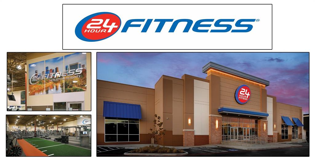 The brand new 24 hour fitness is a short walk away.