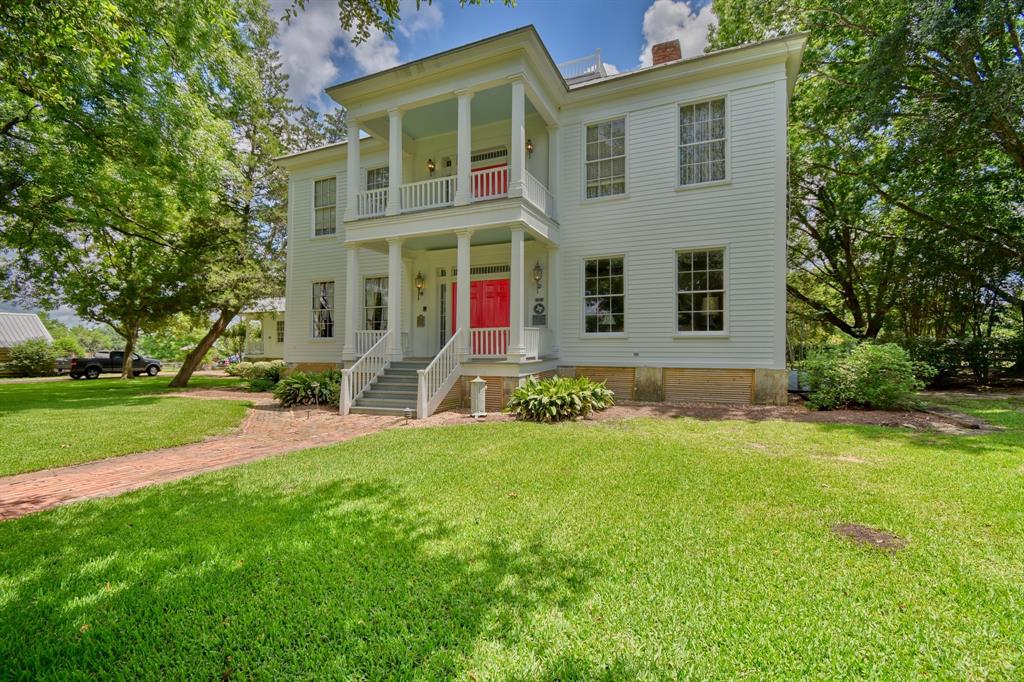 9050 Browning Street Chappell Hill, Texas This historic Greek revival home built in 1857 is located in Chappell Hill, Texas. Just an hour's drive to Houston, this location is ideal for anyone who wants complete seclusion and privacy, country living, and quick access back to Houston.The property features a tree-lined driveway, a 5,228 square foot 5 bed, 5.5 bath historic home, a 647 square foot 2/2 guest home, a 3 stall horse barn with double sided doors and large tack room, large pool, log cabin, and beautiful century oaks surrounding the homesite. The 66.4 acres includes three paddocks for pasture rotation for horses and a 33 acre hay meadow that supports two or three cuttings a year.The main home has been lovingly restored and meticulously maintained. Recent updates include the metal roof, new exterior paint, upgraded insulation, restored woodwork, and much, much more. This is a unique property and a rare opportunity to own one of the true gems of Chappell Hill.