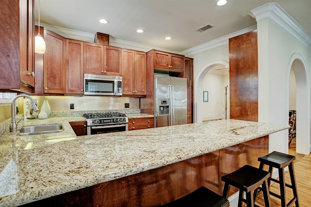 Cabinet space was really optimized when the kitchen was remodeled (by prior owners).