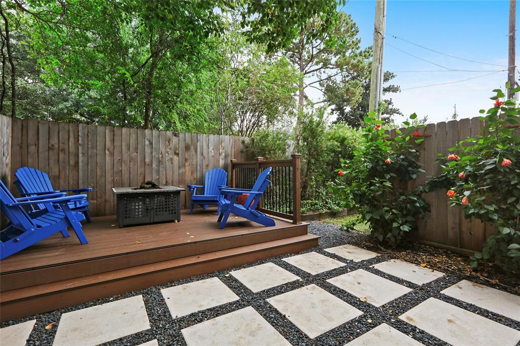 Very rare to find this size backyard in Shady Acres. Sellers have recently built this gorgeous deck and landscaping. There is also plenty of greenspace for your dog to do their work. Per the sellers, sprinkler system installed in July 2020 and new deck added May 2020.