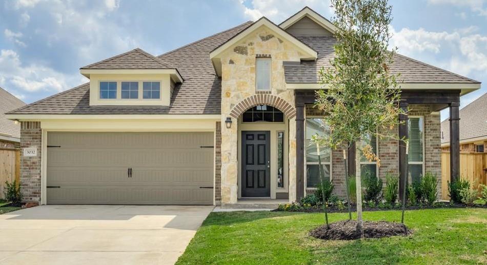 3032 Stonebriar Court Conroe, Texas New Construction- Never Lived-in beautiful Brick and Stone one Story Stylecraft Home. Enter this showpiece and you will immediately be wowed! This 3bd/2bth home features a welcoming front porch. This house is full of upgrades, your dream kitchen offers custom cabinets, carpet, tile in wets areas, entry & family, stunning granite countertops, under-mount stainless steel sink & appliances with a Texas size island. Just off the entry foyer, a study offers a great office space or formal dining room. Your Master Suite Retreat is positioned for privacy at the back of the home and provides a peaceful haven where you can relax at the end of the day. It features spacious secondary bedrooms. You can also entertain on your upgraded covered patio. This home has something for everyone! Located in the most convenient location between The Woodlands & Lake Conroe. Zoned to Conroe ISD, nearby shopping & dining. Refrigerator is included.
