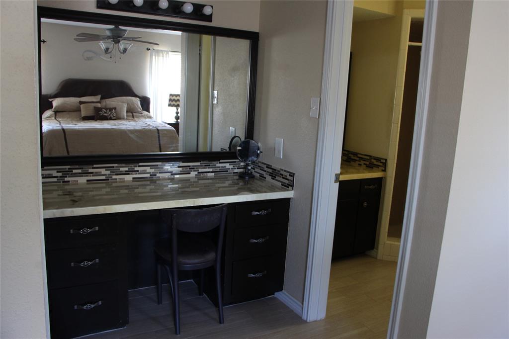 Dressing area and bath in Master bedroom