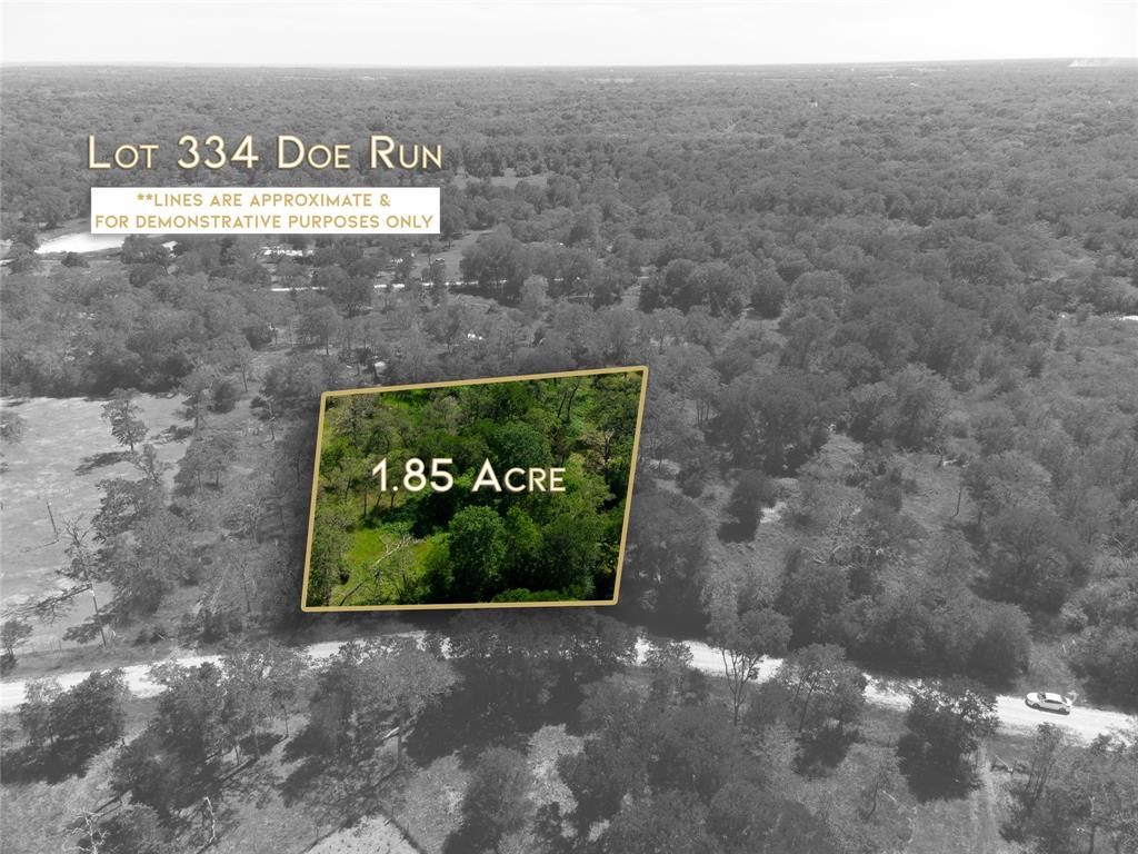 334 Doe Run Caldwell, Texas If your looking to purchase land with very light restrictions this is where you should look! This listing is 3.85 acres being sold in 2 separate lots. This lot is 2 acres of mostly woods and ready for you to do whatever your heart desires with it being in the very sought after subdivision of Beaver Creek. Call ASAP because this one will go fast!