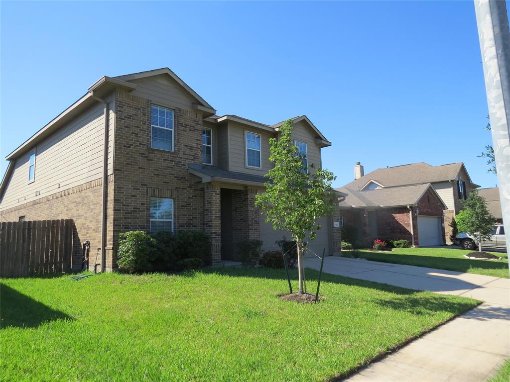 30411 Legacy Pines Drive Spring, Texas Legends Ranch gated community, large 2 story, 4 bedroom, 2 1/2 bath home features wonderful amenities in the community such as pool, tennis courts, splash pad and much more. Granite counter tops in the kitchen with updated appliances. Study/library on the first floor, game room on the second floor with 3 bedrooms. Primary bedroom on first floor with double vanity and separate shower/tub. Large walk in closet. Back yard is fenced with patio area ready for summer! Faux blinds throughout home. Washer/dryer and frig come with home. RENTERS INSURANCE REQUIRED