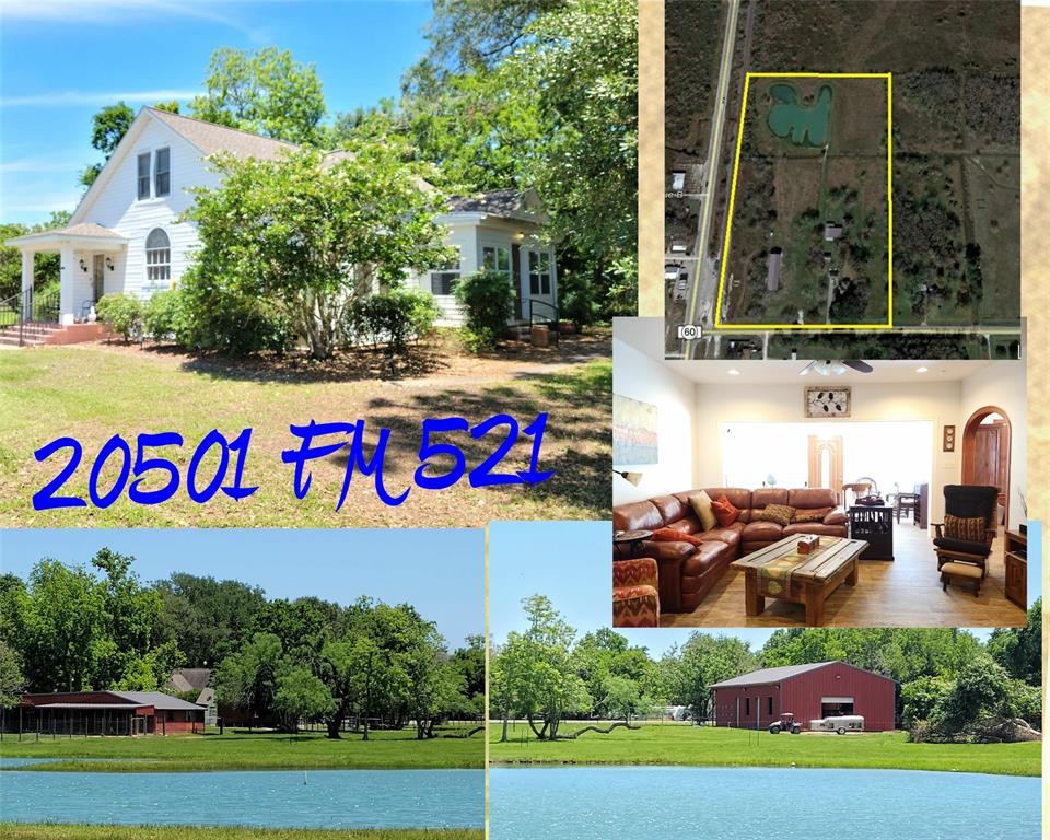 20501 Fm 521 Wadsworth, Texas 13.93 ACRES W/ IMMACULATE 3 BEDROOM/2 BATH HOME COMPLETLEY UPDATED WITH ORIGINAL TOUCHES FROM YR 1939. PROPERTY HAS HUGE POND W/STADIUM LIGHTS, 2019 BUILT 4/2 BARNDOMINUM W/ OVER 3000SQFT UNDER CANOPY. COMPLETE W/ EXTRA CABIN FOR LIVING & ANOTHER LARGE BARN W/ COVER & STALLS. TURN KEY LODGE OR HOME LIVING ON PRISTINE IMPROVED PASTURES & ADORNED WITH TREES & WILDLIFE GALOR. 2019YR WATERWELL TO BARNDOMINIUM, POND, & CABIN. LARGE SEPTIC TO BARN. UPGRADED ELECTRICAL THROUGHOUT PROPERTY & SO MANY EXTRAS. TURN KEY & ONE OF A KIND PROPERTY IDEAL FOR HOME BUSINESS & HOME LIVING! GOOD THINGS GO FAST!