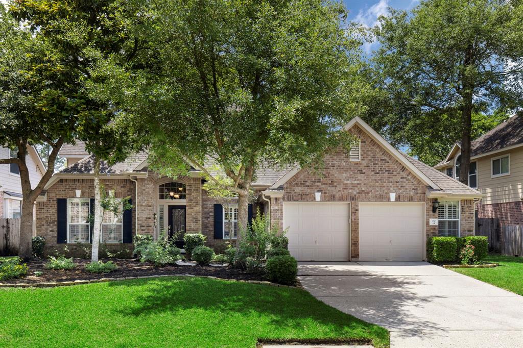 19 Emery Mill Place The Woodlands, Texas OPEN HOUSE SATURDAY 29 MAY 1:00 TO 4:00!!! Original owners of this charming home. Many upgrades throughout the home. Oversized 2 car garage! Plantation shutters! Basically a one story with game room and half bath upstairs or make it another bedroom. All living and bedrooms are hardwood floors. Has a study, formal living and dining room. Study could be extra bedroom and Living Room could be Study. Double ovens and wine refrigerator in the kitchen. Unbelievable skylight in the kitchen! Vaulted ceiling in family room and wood burning fireplace with gas. Refrigerator and washer/dryer staying with the house. 5-burner gas stove top and microwave was replaced in 2017. Dishwasher replaced in 2018 with a Bosch stainless steel. 40 Gallon water heaters were replaced in 2018. HVAC replaced in 2016.Great neighborhood park and lake, all within walking distance. Conveniently located off of Hwy 242, easy access to I45, restaurants, shopping and all the amenities The Woodlands has to offer.