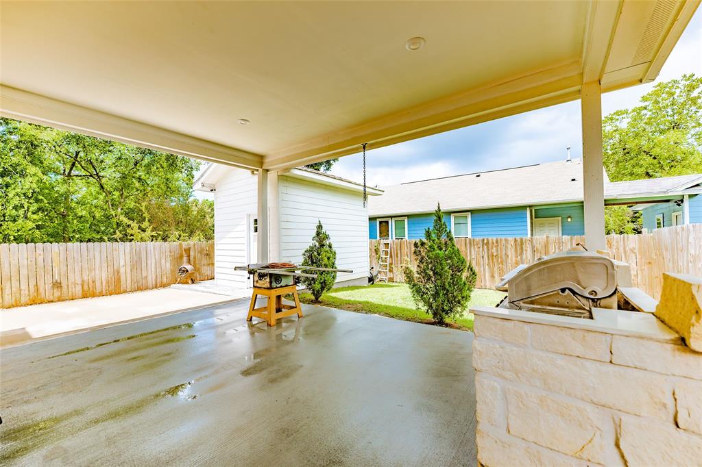 The carport can be used for your cars or as a covered patio.