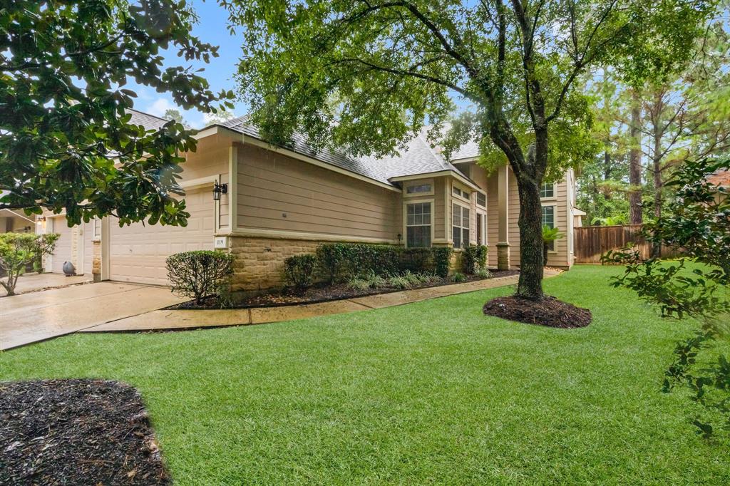 119 E Greenhill Terrace The Woodlands, Texas This townhouse is so spacious and beautiful..Large windows and lots of light..In the process of being repainted light gray and white trim. New fixtures going in and washer, dryer and refrigerator being furnished. Cozy backyard fenced for backyard entertaining. Upstairs has 2 bedrooms and a huge gameroom/media room and off of that is a craft room or storage...must see!!!