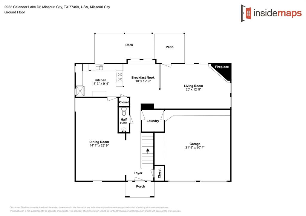 2922 2 Calender Lake Drive, Missouri City, Texas 77459, 4 Bedrooms Bedrooms, 4 Rooms Rooms,2 BathroomsBathrooms,Single-family,For Sale,Calender Lake,18886230