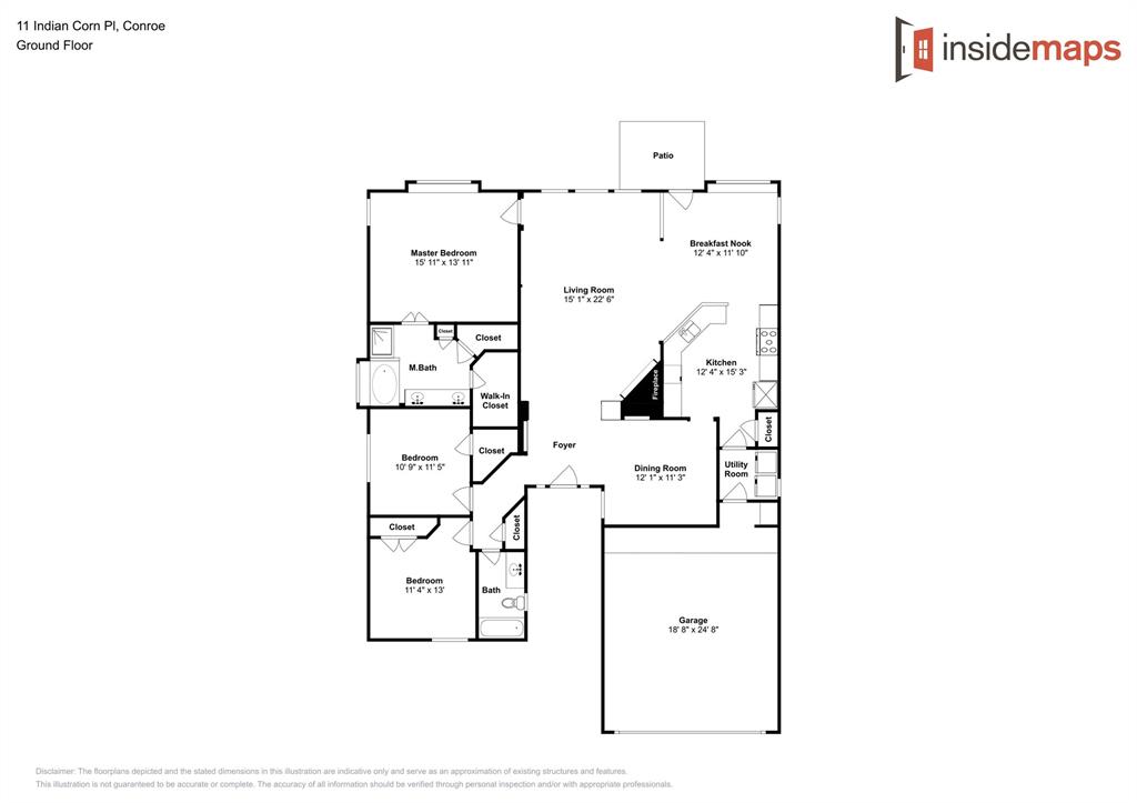 11 1 Indian Corn Place, The Woodlands, Texas 77384, 3 Bedrooms Bedrooms, 3 Rooms Rooms,2 BathroomsBathrooms,Single-family,For Sale,Indian Corn,3260642