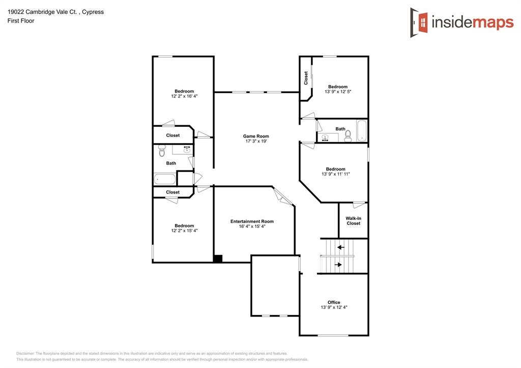 19022 2 Cambridge Vale Court, Cypress, Texas 77429, 5 Bedrooms Bedrooms, 5 Rooms Rooms,3 BathroomsBathrooms,Single-family,For Sale,Cambridge Vale,55580272