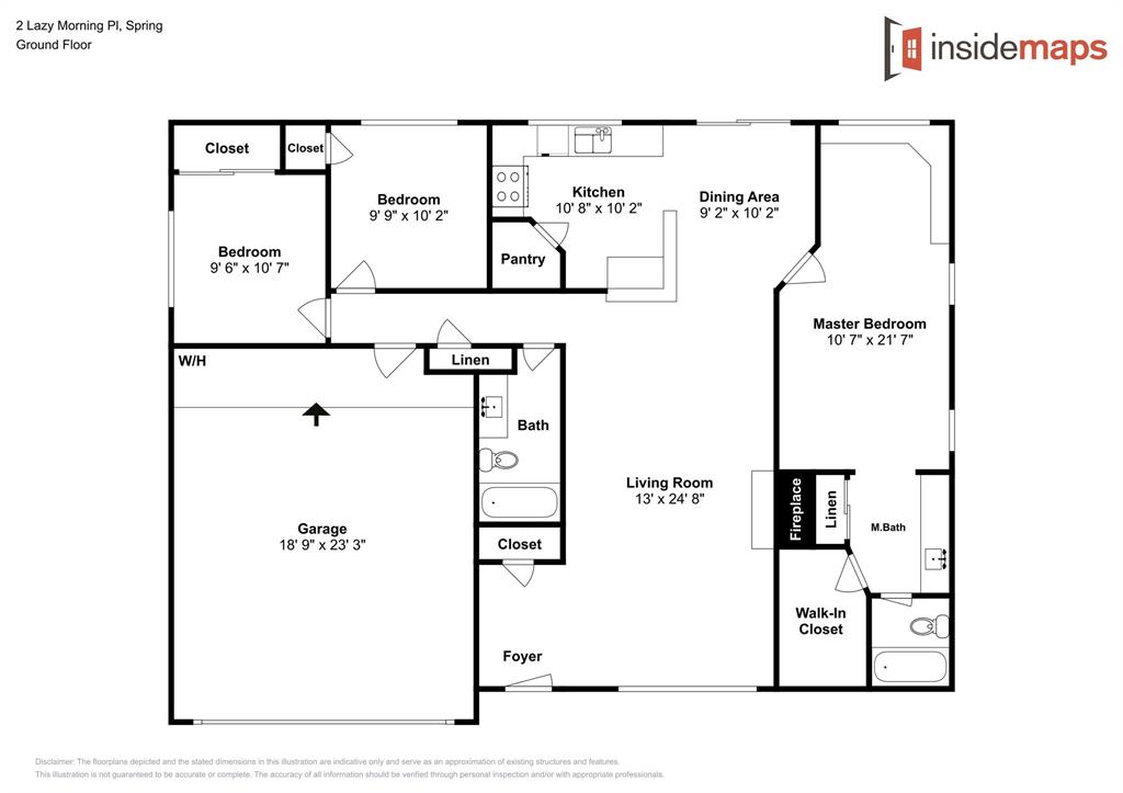 2 1 Lazy Morning Place, The Woodlands, Texas 77381, 3 Bedrooms Bedrooms, 3 Rooms Rooms,2 BathroomsBathrooms,Single-family,For Sale,Lazy Morning,58819799