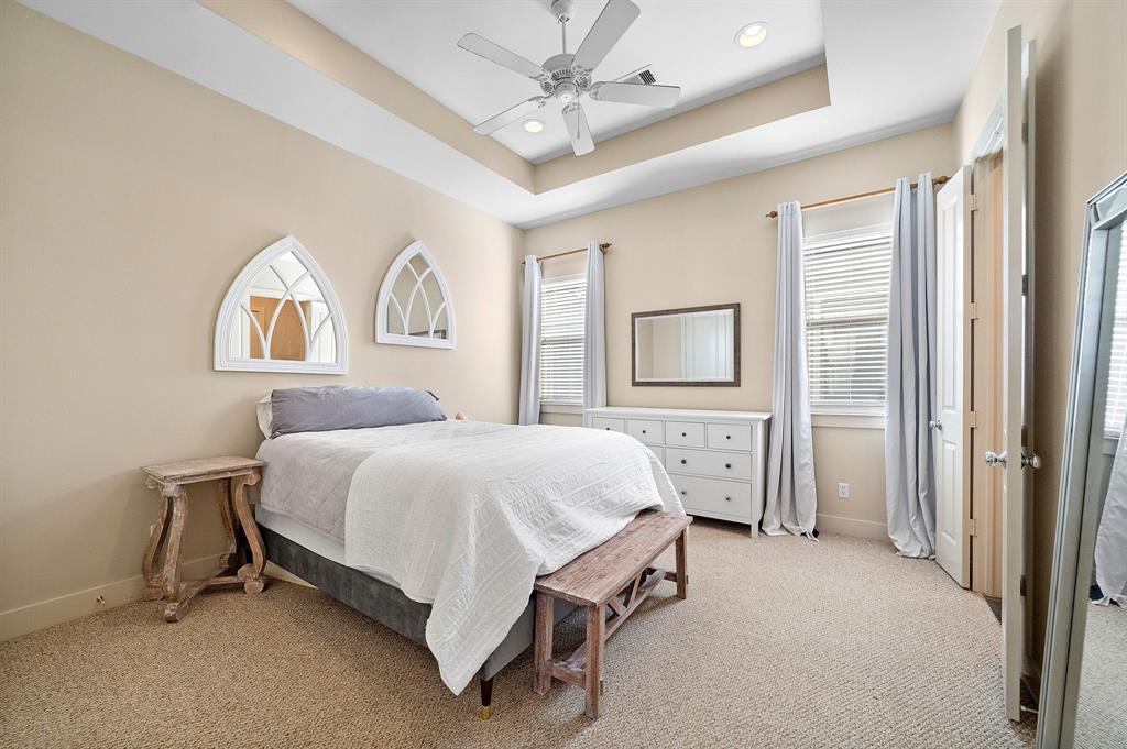 Elegant and spacious primary bedroom on 2nd level.