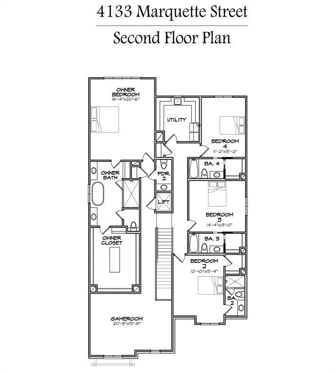 4133 2 Marquette Street, West University Place, Texas 77005, 4 Bedrooms Bedrooms, 11 Rooms Rooms,4 BathroomsBathrooms,Single-family,For Sale,Marquette,87909853