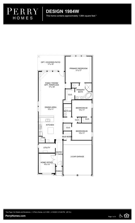 13734 1 Duro Bluff Drive, Cypress, Texas 77429, 3 Bedrooms Bedrooms, 6 Rooms Rooms,2 BathroomsBathrooms,Single-family,For Sale,Duro Bluff,68301212