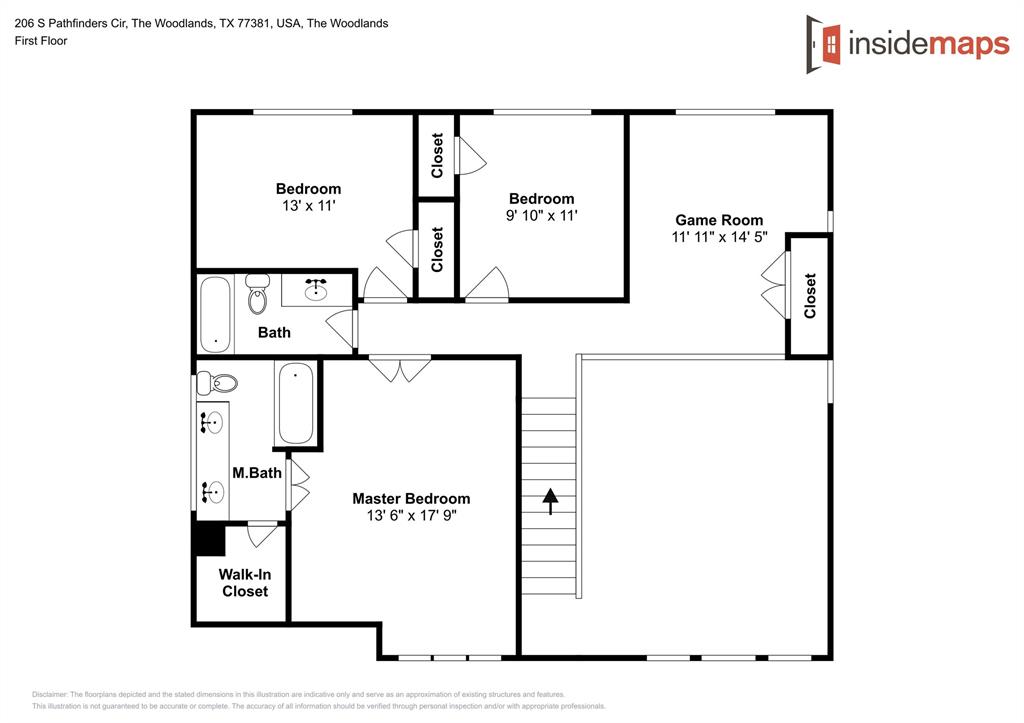 206 2 Pathfinders Circle, The Woodlands, Texas 77381, 3 Bedrooms Bedrooms, 3 Rooms Rooms,2 BathroomsBathrooms,Single-family,For Sale,Pathfinders,20557565