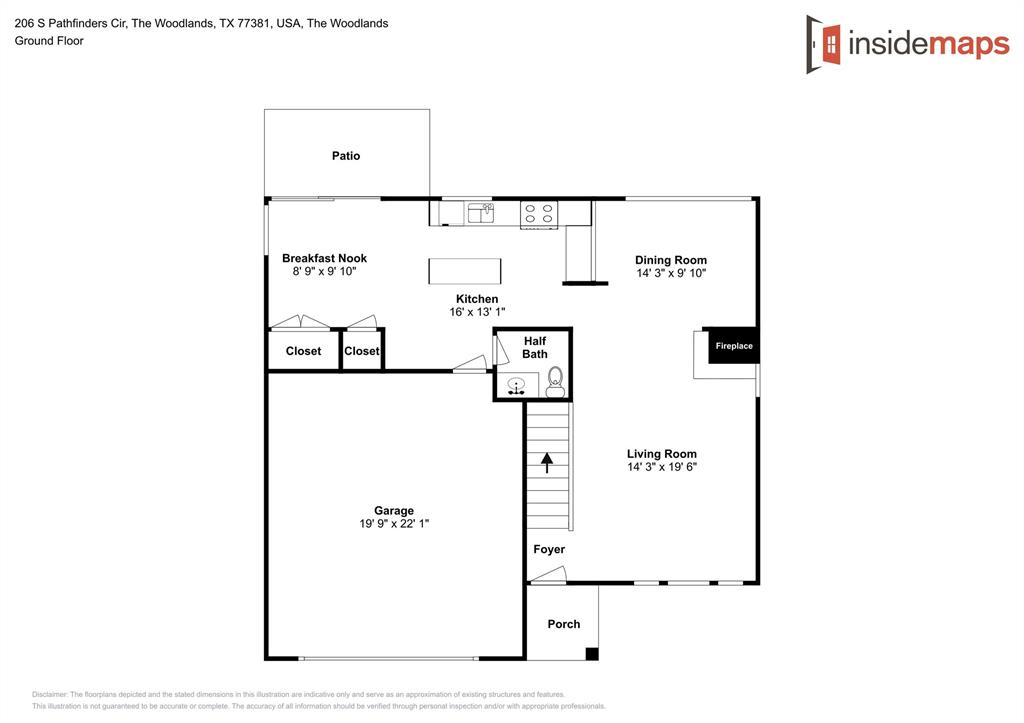 206 2 Pathfinders Circle, The Woodlands, Texas 77381, 3 Bedrooms Bedrooms, 3 Rooms Rooms,2 BathroomsBathrooms,Single-family,For Sale,Pathfinders,20557565