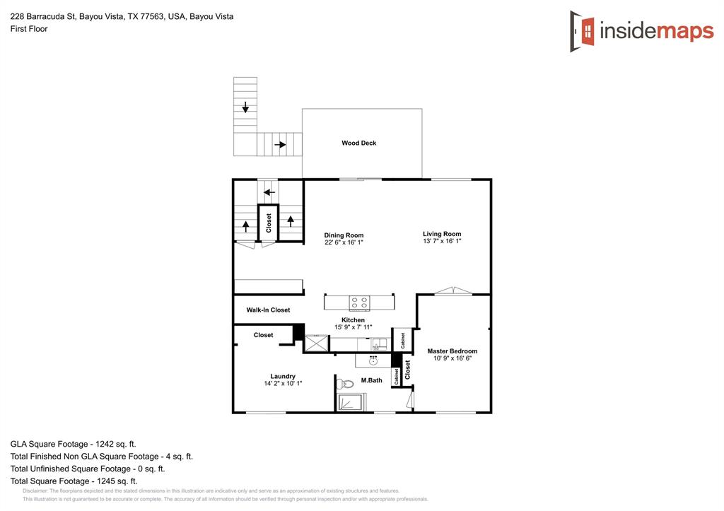 228 2 Barracuda Street, Bayou Vista, Texas 77563, 2 Bedrooms Bedrooms, 2 Rooms Rooms,2 BathroomsBathrooms,Single-family,For Sale,Barracuda,48126629