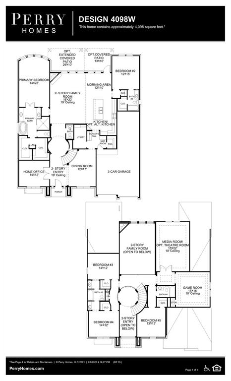 7506 2 Blue Finch Lane, Katy, Texas 77493, 5 Bedrooms Bedrooms, 11 Rooms Rooms,4 BathroomsBathrooms,Single-family,For Sale,Blue Finch,10753483