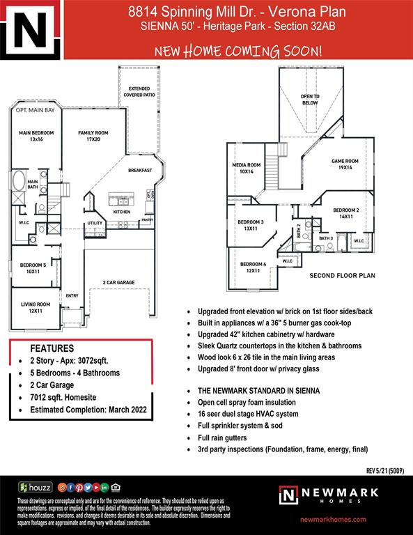 8814 2 Spinning Mill Drive, Missouri City, Texas 77459, 5 Bedrooms Bedrooms, 9 Rooms Rooms,4 BathroomsBathrooms,Single-family,For Sale,Spinning Mill,9267422