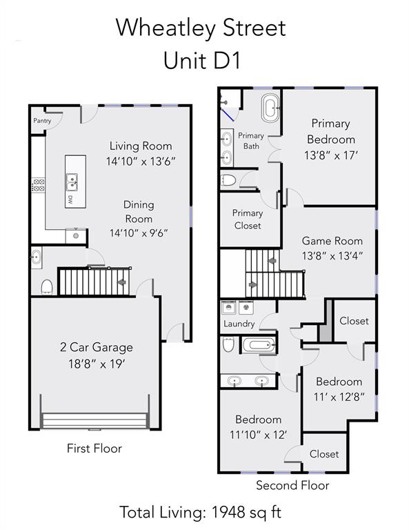 1105 2 Wheatley Springs Lane, Houston, Texas 77091, 3 Bedrooms Bedrooms, 4 Rooms Rooms,2 BathroomsBathrooms,Single-family,For Sale,Wheatley Springs,49326633