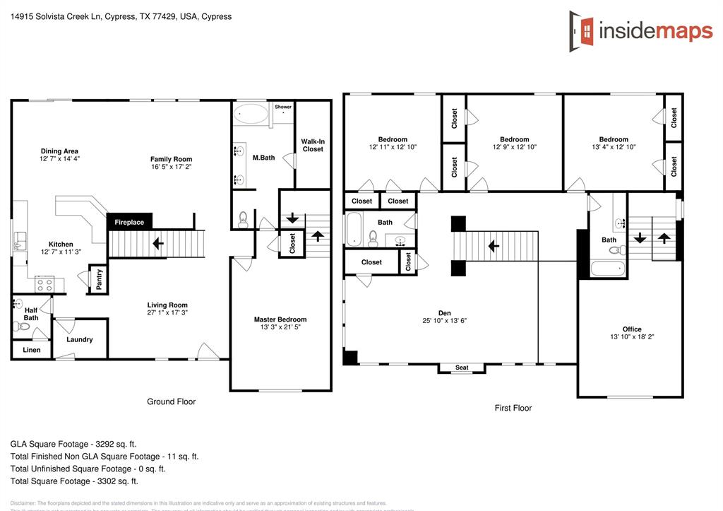 14915 2 Solvista Creek Lane, Cypress, Texas 77429, 4 Bedrooms Bedrooms, 4 Rooms Rooms,3 BathroomsBathrooms,Single-family,For Sale,Solvista Creek,6180310