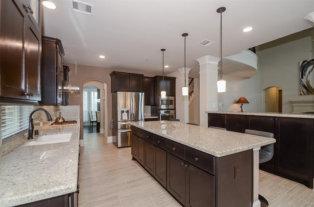 Large kitchen center island