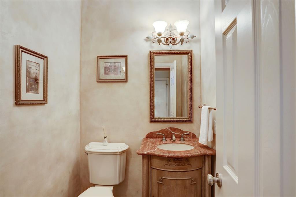 Powder Room off of the front hallway.
