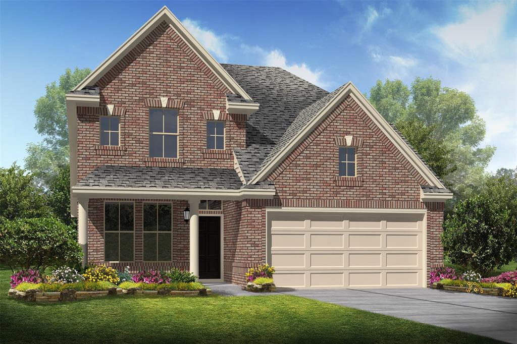 Charming Palmer II home design by K. Hovnanian Homes with elevation C in the beautiful community of Windrose Green. (*Artist rendering used for illustrative purposes only.)