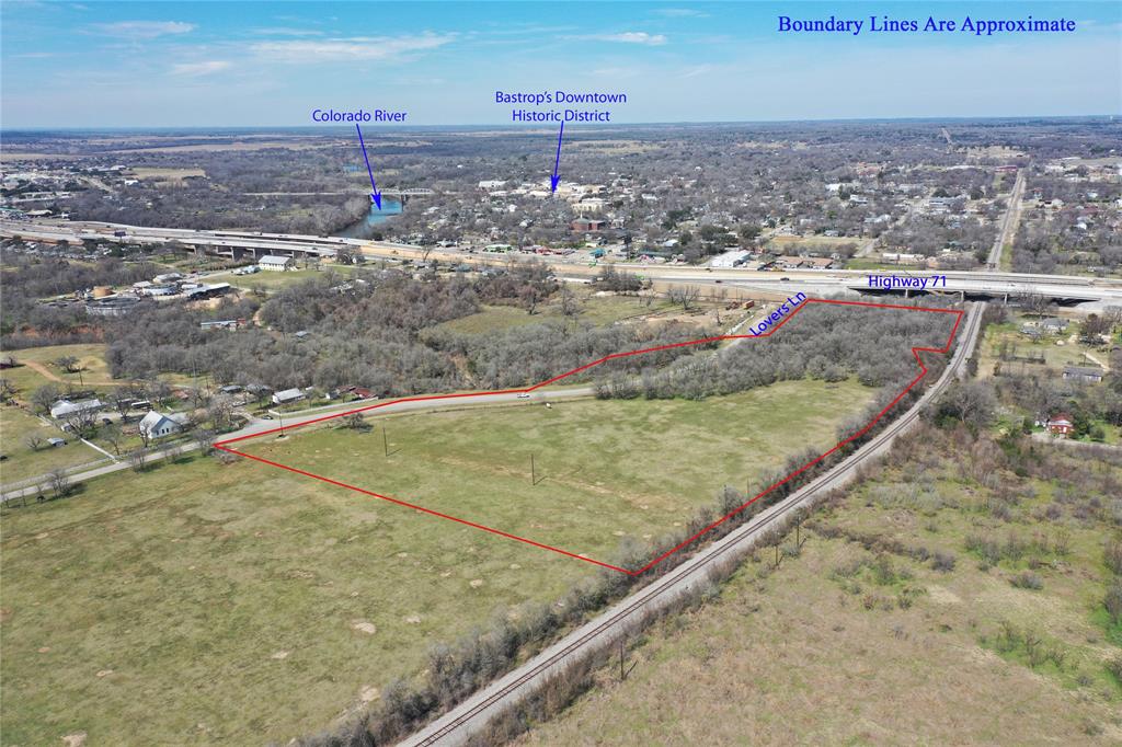 Situated inside the city limits of Bastrop, Texas at Highway 71 and Lover’s Lane, this 13.68-acre tract is positioned in an optimal location for development. With roughly 1,400’ of frontage along Lover’s Lane and within walking distance of the historic downtown district, the property offers a blank slate for a mixed-use development to compliment the needs of the existing and pending developments along the property’s thoroughfare.  City utilities including: 12” sewer line, 8” water main, and 3 phase power available at the property.

There are discussions with regards with expanding Lover’s Lane to a four-lane road which will go from Hwy 21 (Hwy 71), over the Colorado River, to State Hwy 304. This will relieve the traffic on Hwy 304, downtown Bastrop, and Hwy 95. This will also provide alternative routes for the residents of this area to move about the area.