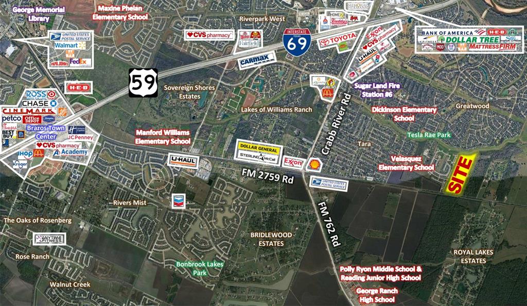 Lot Size: +/- 63.90 Acres
Frontage: +/- 994.33’ on FM 2759 Rd
Located along FM 2759 Rd, south of the Brazos River, between Macek Rd and Toll Road Booth Rd