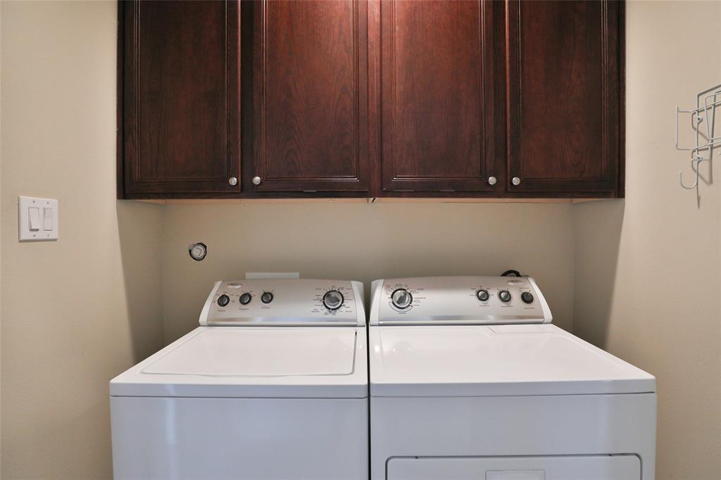 Laundry is on the second floor with in between the Primary bedroom and the secondary bedrooms. Washer and dryer included in the sale of this home.
