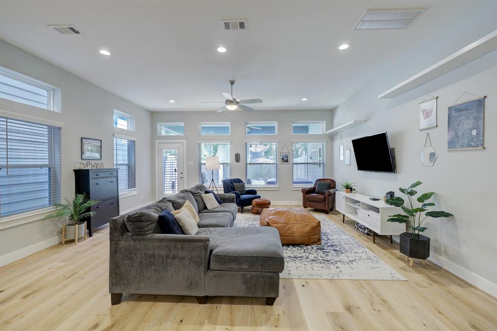 Beautiful wide plank hardwood floors flow throughout this home.