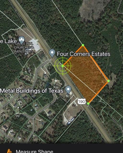 Come take a look at this 10+ acre tract located in the high traffic area of 190 west between Livingston and Onalaska.  Located in a fast-growing area with good US Highway frontage.    This tract is just a few minutes from Lake Livingston and only a few minutes from the city limits of Livingston.  This land could have a lot of potential uses. Don't miss out on this great opportunity!
