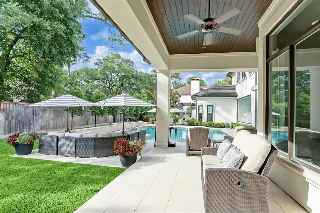 View of backyard